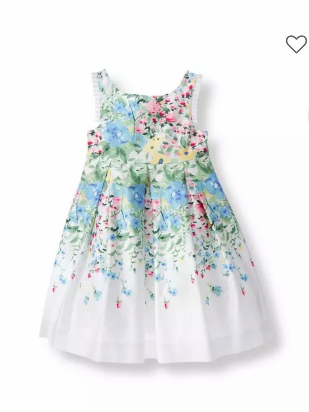 JANIE AND JACK Floral Sateen Dress